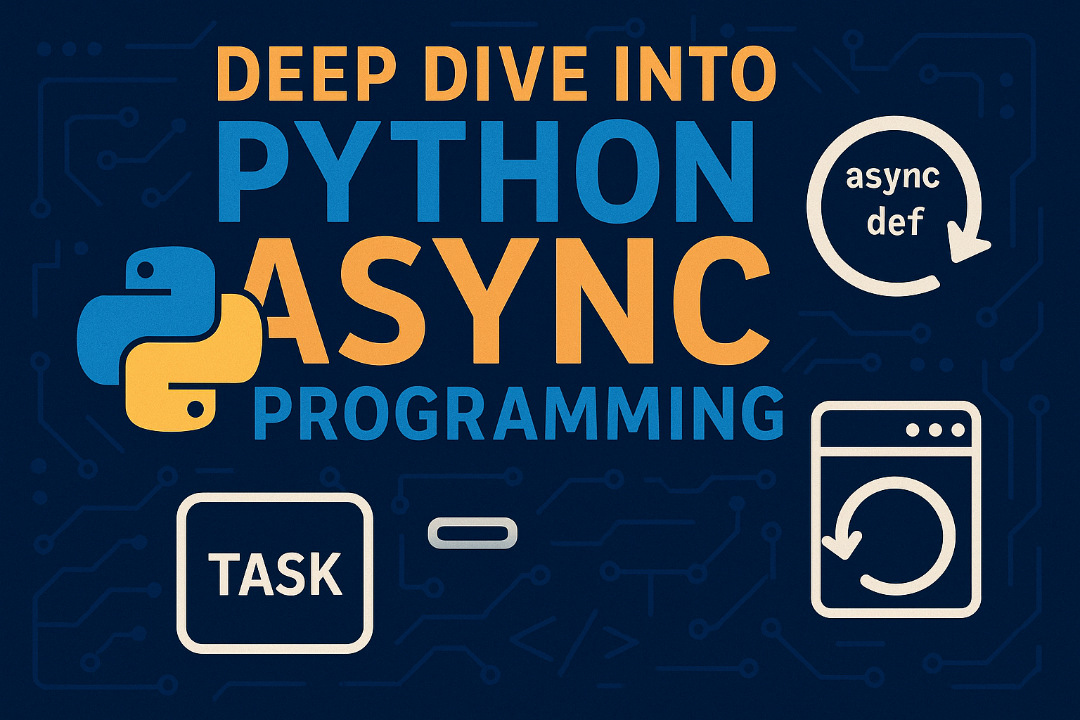 Deep dive into python async